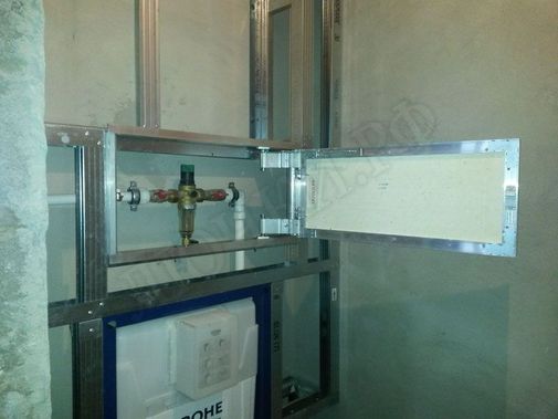 Люк под плитку Нажимной Секрет-Лайт 200*400 Люк под плитку Нажимной Секрет-Лайт 200*400