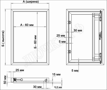 Люк под плитку Атлант 200*1750 Люк под плитку Атлант 200*1750