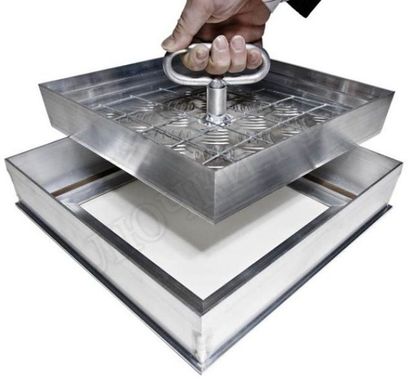 Напольный люк Премиум 54 мм 2 створки 200*1350 Напольный люк Премиум 54 мм 2 створки 200*1350