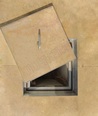 Напольный люк Премиум 54 мм 2 створки 200*1350 Напольный люк Премиум 54 мм 2 створки 200*1350