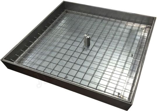 Напольный люк из нержавеющей стали AISI 304 600*600 Напольный люк из нержавеющей стали AISI 304 600*600