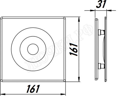 Панель для вентиляторов Awenta System+, Orion, POE100, Бежевый, пластик Панель для вентиляторов Awenta System+, Orion, POE100, Бежевый, пластик