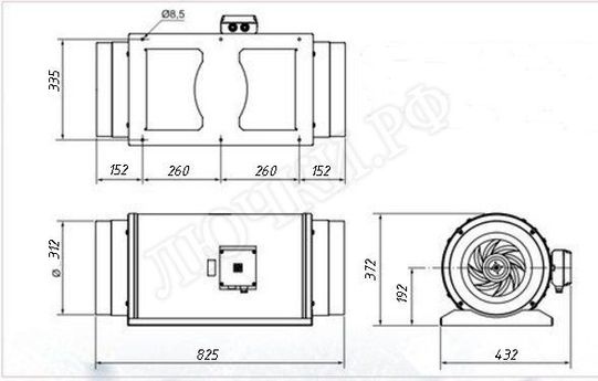 Вытяжной вентилятор канальный TD2000/315 SILENT Вытяжной вентилятор канальный TD2000/315 SILENT